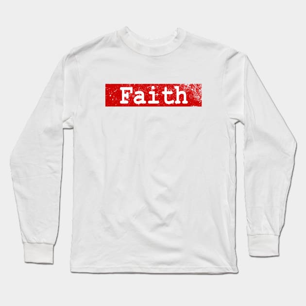 faith Long Sleeve T-Shirt by LND4design